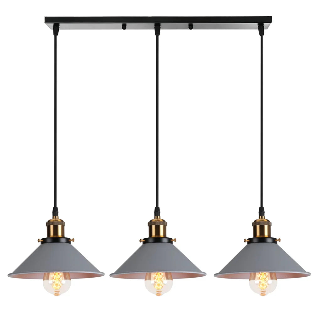 Decorbites™ Industrielle Nordische Pendelleuchten mit Mehrfarbiger Lampenschirm für Küche und Esszimmer