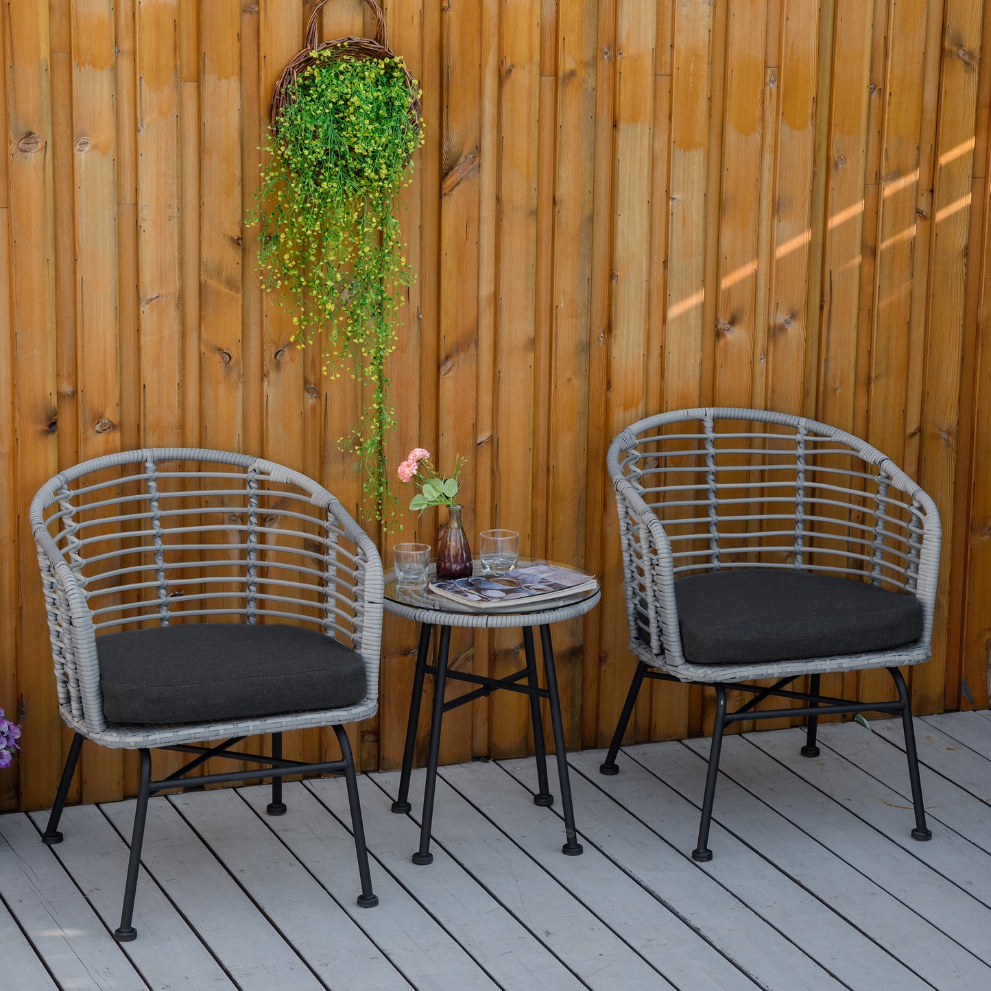 3-teiliges Terrassen-Set