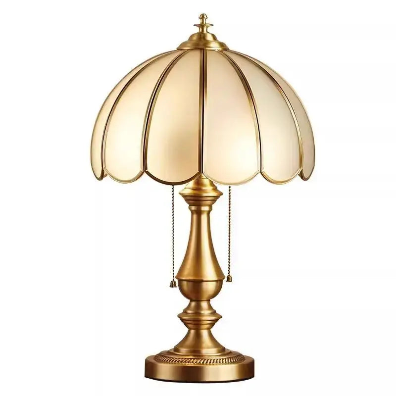 Luxury brass floor lamp with cream segmented crystal glass shade and decorative pull chains for living room decorbites crystal glass