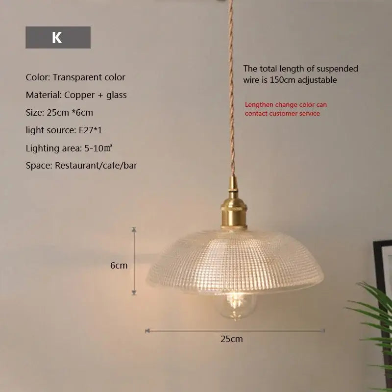 Vintage brown glass pendant light with textured translucent glass and brass fixture for dining room lighting
