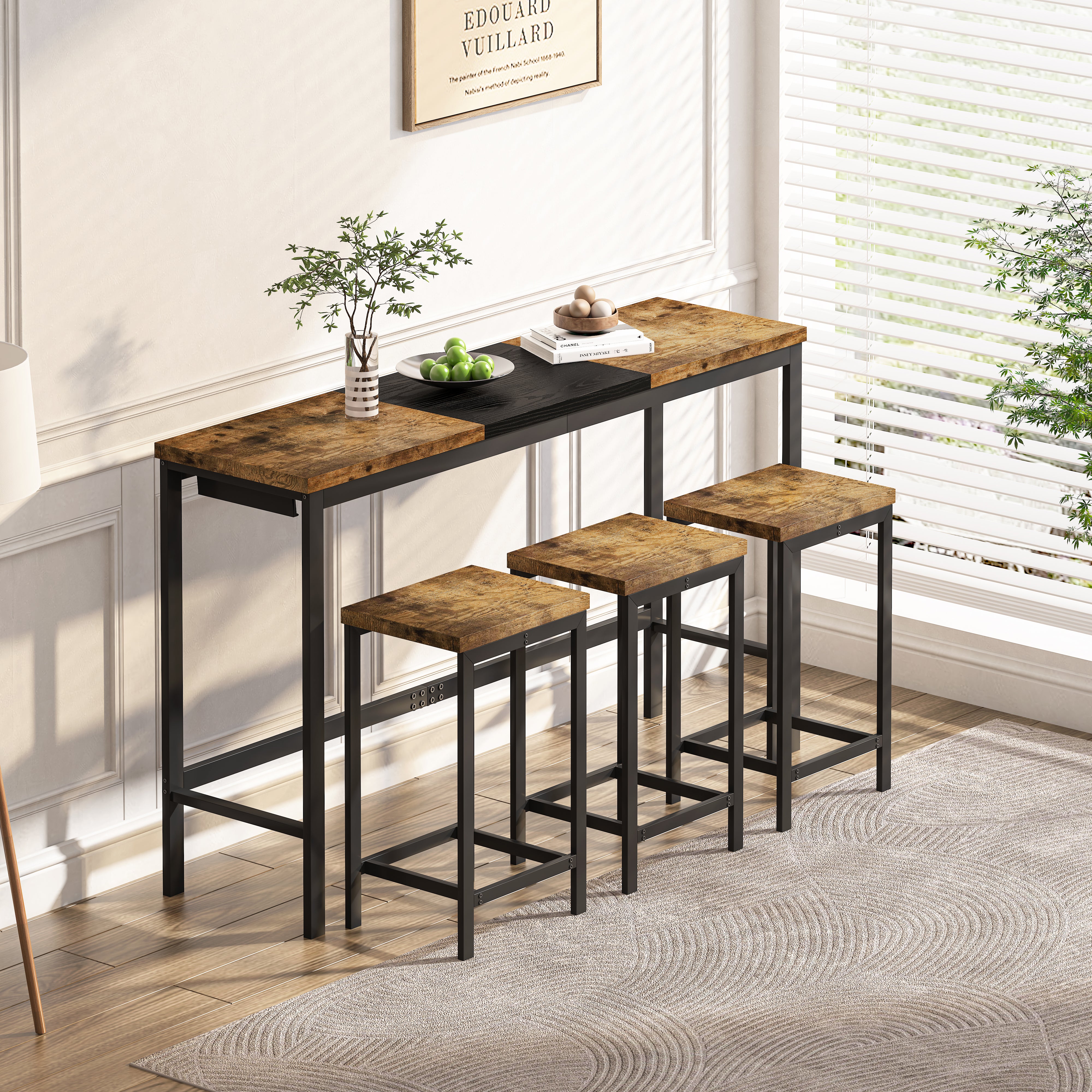 Natural Black Dining Table