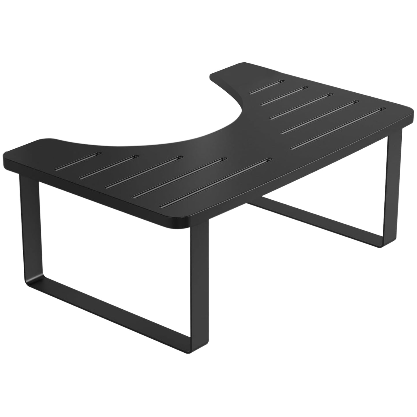 1 Stk. Holz Metall Töpfchen-Hocker 6,69 Zoll Im Badezimmer Toiletten-Hocker Für Kinder Rostfrei Rutschfest Kack-Hocker Schwarz