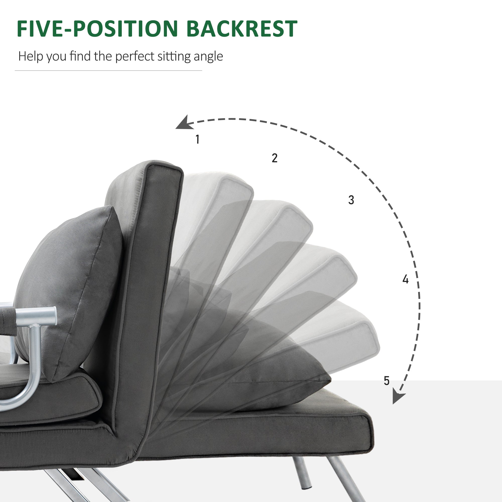 Dark Grey Sleeper Chair