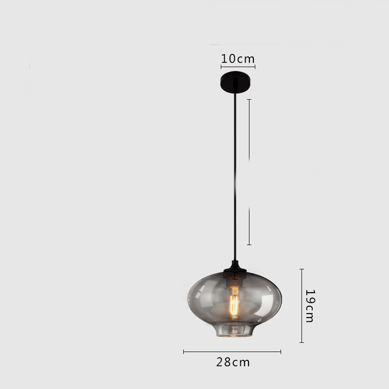 Esszimmer-Kronleuchter Kunstbeleuchtung Glas Ein-Kopf-Kleiner Kronleuchter LED-Lampen
