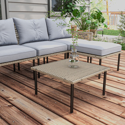 5-teiliges Terrassenmöbel-Set mit Sofa