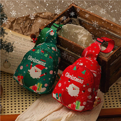 Weihnachtliche Handtasche Süßer Rucksack als Umhängetasche