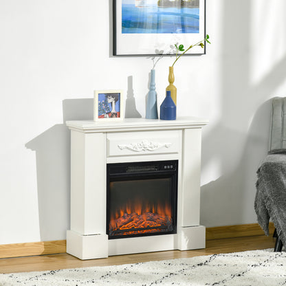 32" elektrischer Kamin mit Sims