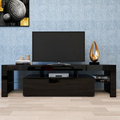 Moderne schwarze TV-Ständ 20 Farben LED-TV-Ständ mit Fernbedienungslichtern