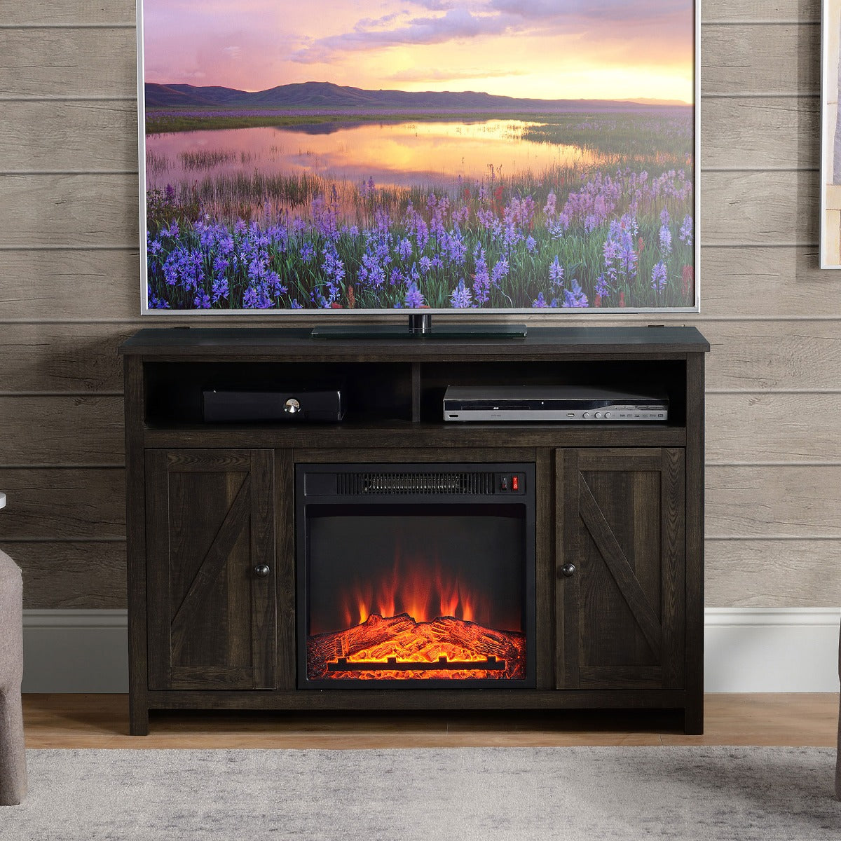 Elektro-Kamin-TV-Ständer für Fernseher bis zu 50" Flachbildschirm