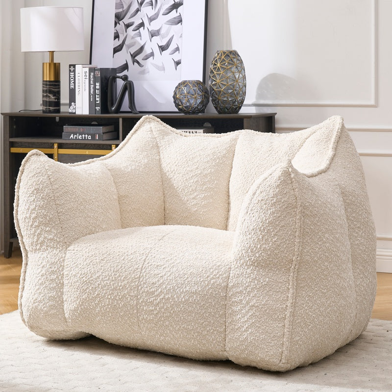 Boucle Bean Bag Chair