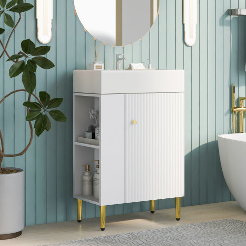 21,6-Zoll Weißes Badezimmer-Waschbecken, Nicht verfügbare Plattformen - SHEIN Corporation, Temu
