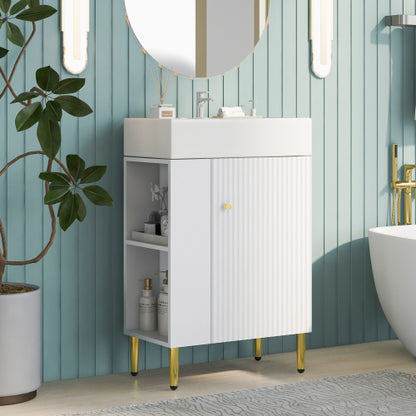 21,6-Zoll Weißes Badezimmer-Waschbecken, Nicht verfügbare Plattformen - SHEIN Corporation, Temu
