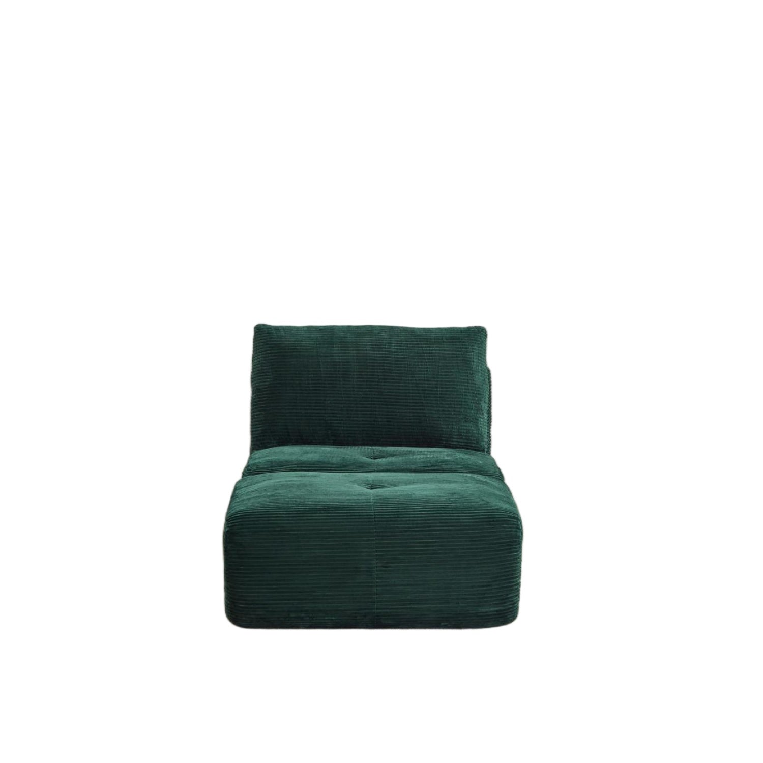 Green Corduroy Chaise Sofa