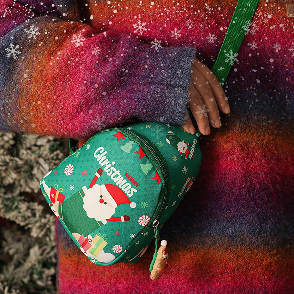 Weihnachtliche Handtasche Süßer Rucksack als Umhängetasche