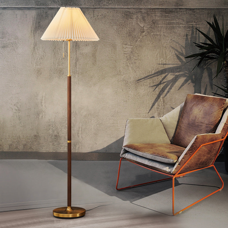 Retro Stehlampe Wohnzimmer Arbeitszimmer Schlafzimmer Augenschonend Nachttisch Faltenvertikal