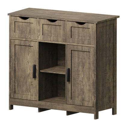 Aufbewahrungsschränke,Holz Boden-Schrank,mit Schubladen und Regalen Aufbewahrungsschränke,Akzent-Schrank für Wohnzimmer,Schlafzimmer,Badezimmer Möbel Heimdekoration