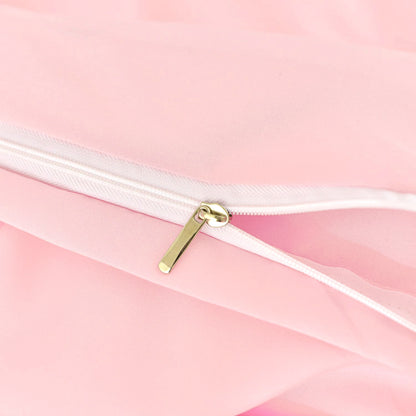 Rosa Überdimensionierte Bettbezug-Set Adorables Frisches Ästhetik Passt zu Allen Geschlechtern. Premium Atmungsaktives Mikrofaser Mit Boho-Details. Passt zu Einzel-/Doppelbetten. Perfekt Für Schlafzimmer Und Hotels. Ein Ideales Chris