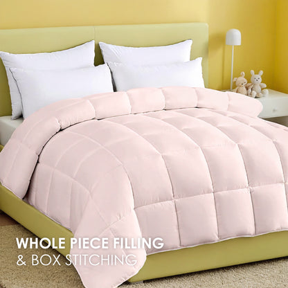 Weiße Flauschige Daunendecke, Extra Große Karoquiltung Luxus Hotelqualität Für Schlafzimmer Und Gästehäuser. Ultra-Weich Verdickt Wärmend, Ganzjährig Geeignet. Einfacher Boho-Stil. Perfektes Weihnachtsgeschenk.