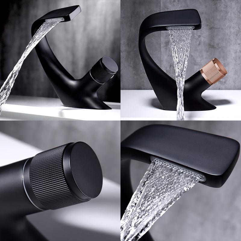 Wasserfall-Einloch-Wasserhahn