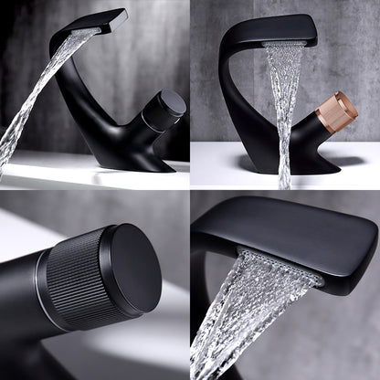 Wasserfall-Einloch-Wasserhahn