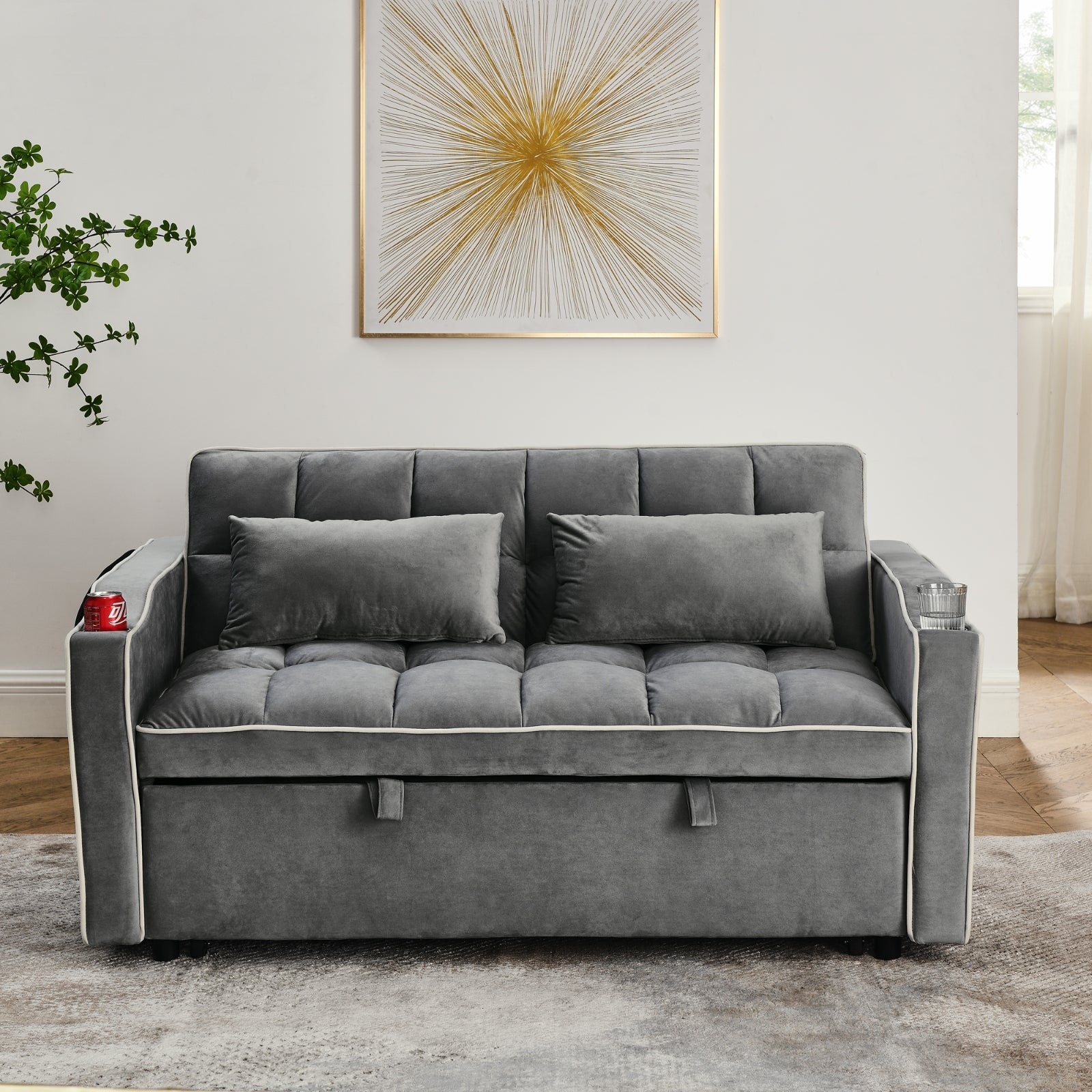 Modern Velvet Sofa Bed