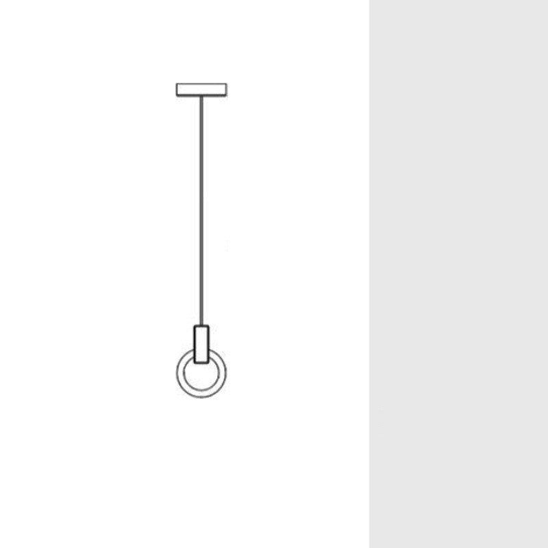 Wooden Ring Pendant Lamp