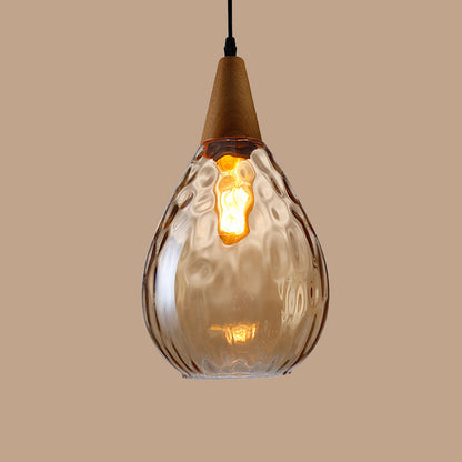 Nordische Lampen und Laternen Wohnzimmer Bar Theke Europäisch Kreativ Persönlich Handwerklich Netz Rot Kronleuchter Einarmig Glas Kleiner Kronleuchter Esszimmer Lampe