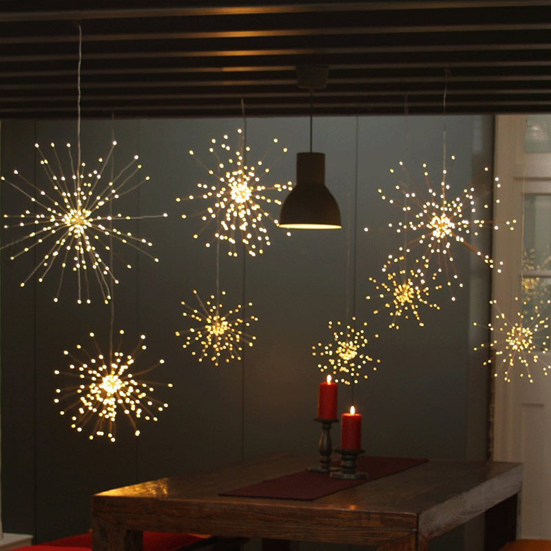 Neues Solar-Feuerwerk-Licht LED-Explosionslicht Raum-Sternenhimmel-Dekorationslicht