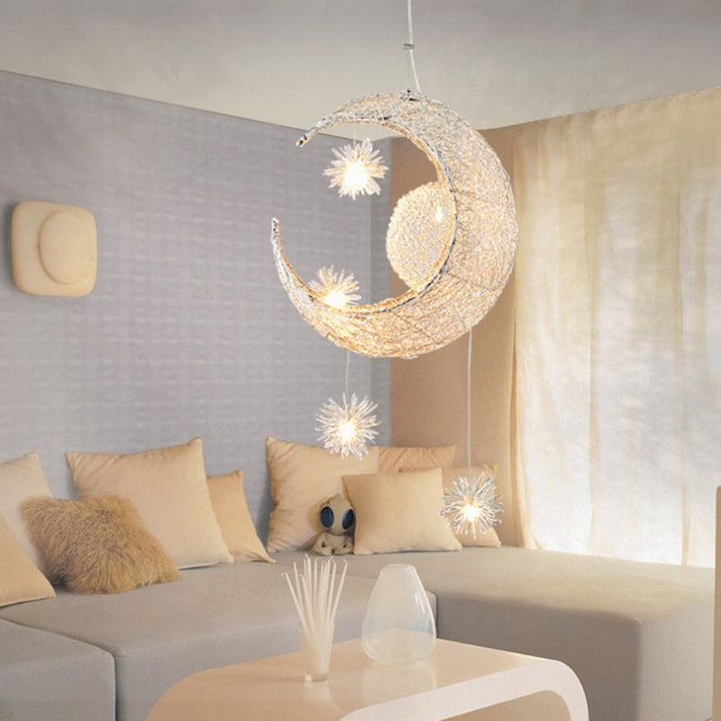 Aluminum Wire Chandelier