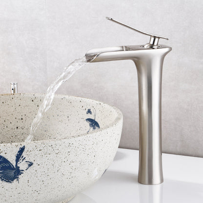 Vollkupfer Antik Armatur Becken Wasserfall Armatur Retro Waschbecken Badezimmer Heiß- und Kaltwasser Armatur