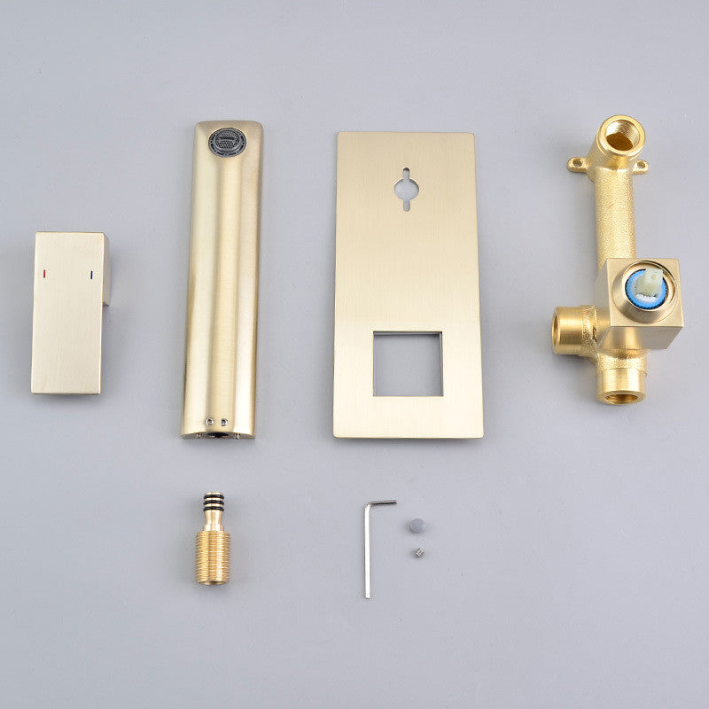Concealed Basin Faucet All Copper In-Wall Faucet