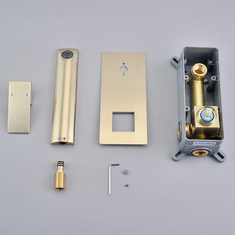 Concealed Basin Faucet All Copper In-Wall Faucet