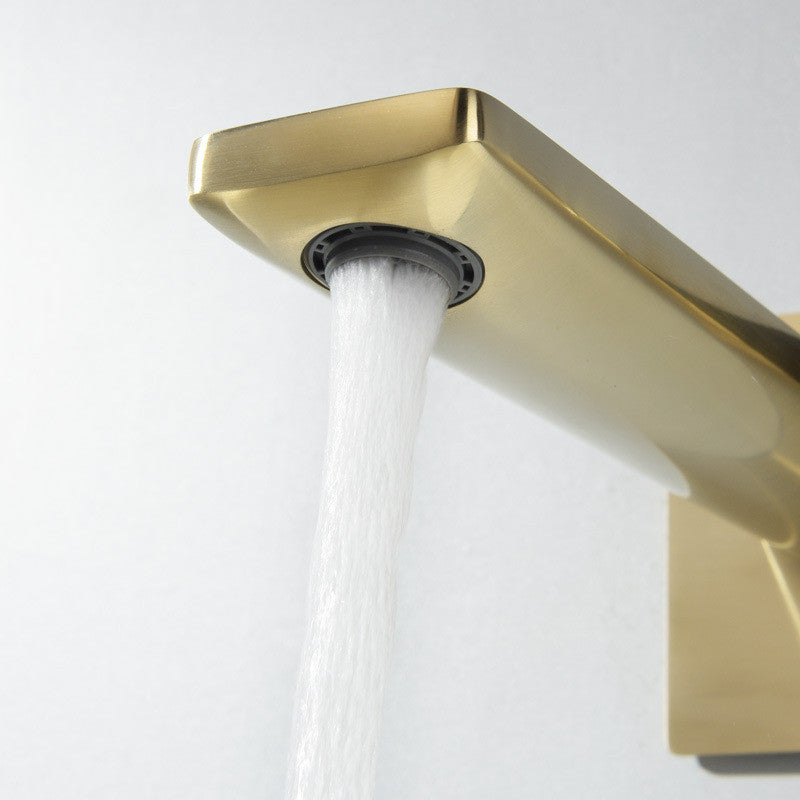 Verstecktes Beckenarmatur Ganzkupfer In-Wand-Armatur