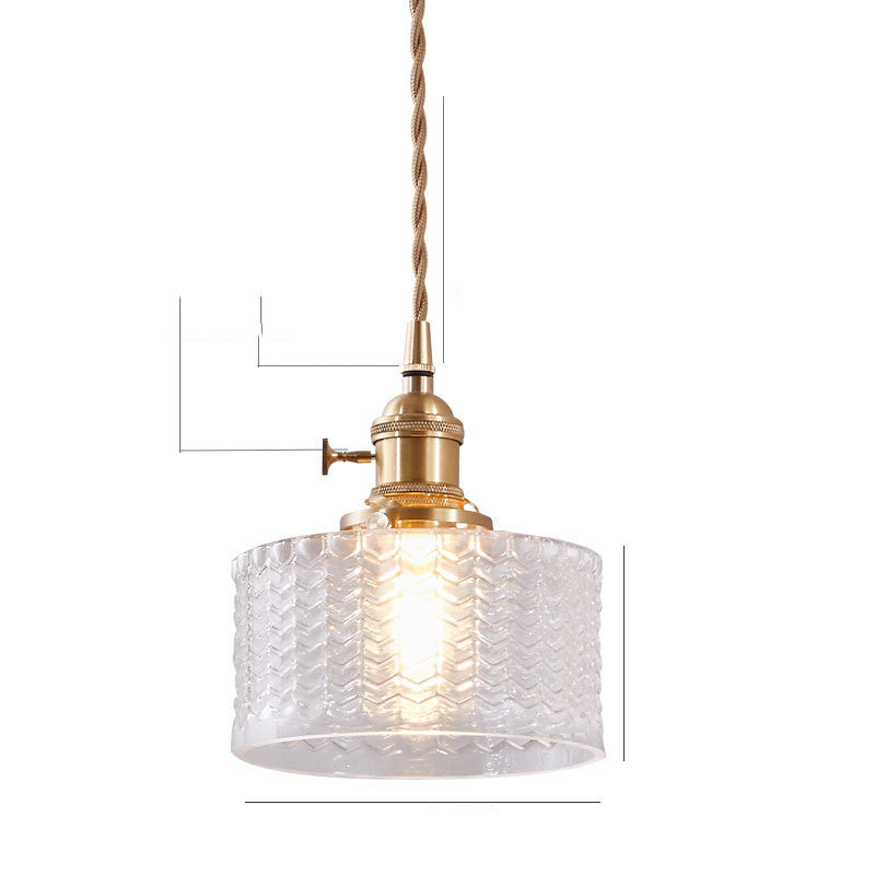 Nordic Personality Dining Table And Bar Counter Retro Glass Chandelier