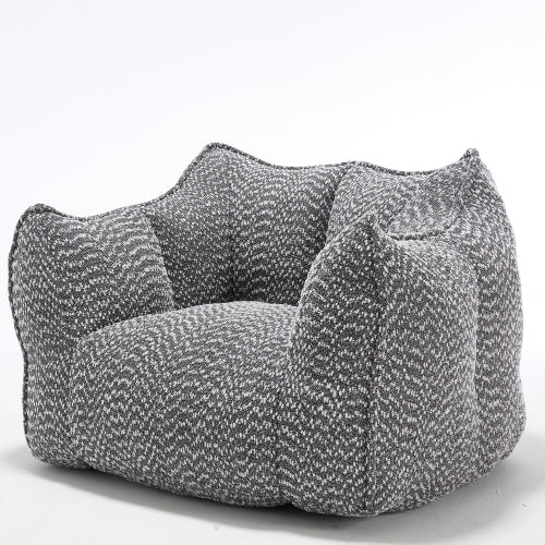 Komprimierter Plüsch-Sitzsack-Sofa-Couch – Mit Hochresilienz-Schaum gefüllt, ultra-weicher Bouclé-Liegestuhl für eine oder zwei Personen, gemütliche Sitzmöglichkeit im Wohnzimmer zum Lesen, Spielen und Entspannen, platzsparend vakuumverpackt
