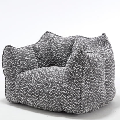Komprimierter Plüsch-Sitzsack-Sofa-Couch – Mit Hochresilienz-Schaum gefüllt, ultra-weicher Bouclé-Liegestuhl für eine oder zwei Personen, gemütliche Sitzmöglichkeit im Wohnzimmer zum Lesen, Spielen und Entspannen, platzsparend vakuumverpackt