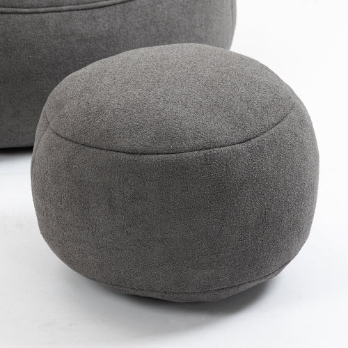 Bettwäsche Sitzsack-Sofa-Stuhl Hochdruck-Schaum-Sitzsack-Stuhl-Material mit gepolstertem Schaum-Polsterung Komprimierter Sitzsack mit Fußstütze