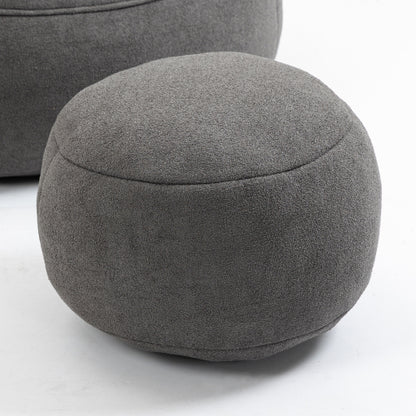 Bettwäsche Sitzsack-Sofa-Stuhl Hochdruck-Schaum-Sitzsack-Stuhl-Material mit gepolstertem Schaum-Polsterung Komprimierter Sitzsack mit Fußstütze