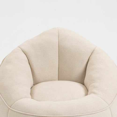 Bettwäsche Bohne Bag Sofa Stuhl Hochdruck-Schaum Bohne Bag Stuhl Material mit gepolstertem Schaum-Polster Komprimierter Bohne Bag mit Fußstütze