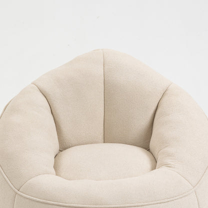 Bettwäsche Bohne Bag Sofa Stuhl Hochdruck-Schaum Bohne Bag Stuhl Material mit gepolstertem Schaum-Polster Komprimierter Bohne Bag mit Fußstütze