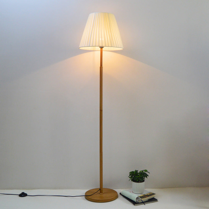 Einfache moderne Stoff-Wärmfarbe vertikale Stehlampe