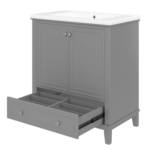 Gray Sink Vanity Combo