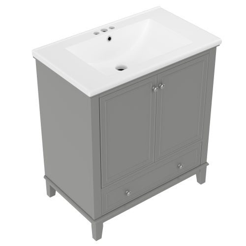 Gray Sink Vanity Combo