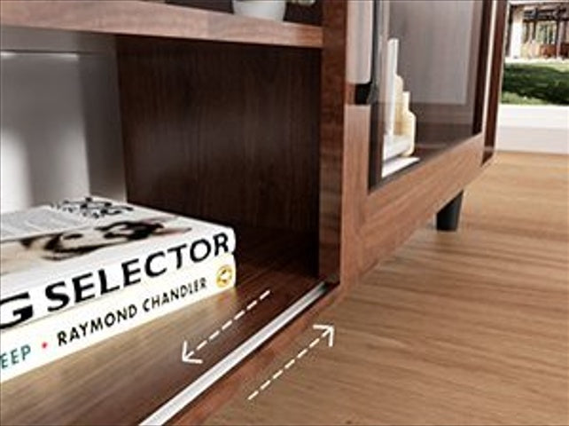 Walnut Modern TV Stand