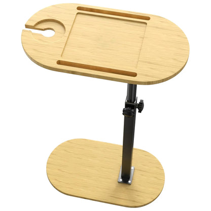 Badewannen-Tablett-Tisch, Anhebbarer freistehender Bambus-Badewannen-Tablett-Halter für Wanne an der Wand, Badetisch-Tablett Wannenregal Badezimmersortierungsregal für luxuriöses Spa, Bade-Home-Spa-Badewannen-Zubehör