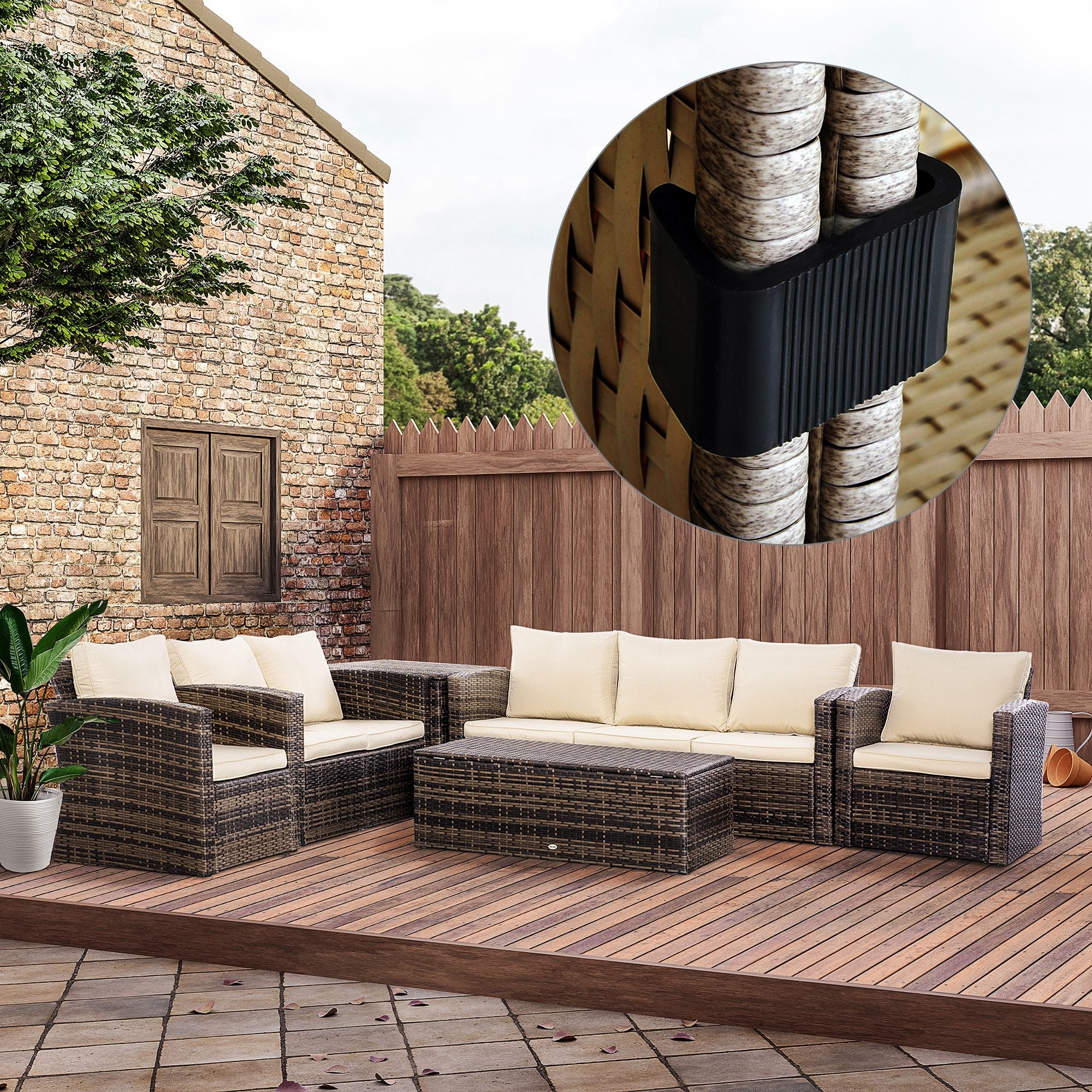 Möbelklammern, Verbindungsstücke für Außensofas, Korbmöbel-/Stuhl-Klemmen für ein modulares Terrassen-Sofa, Set mit 10 Stück