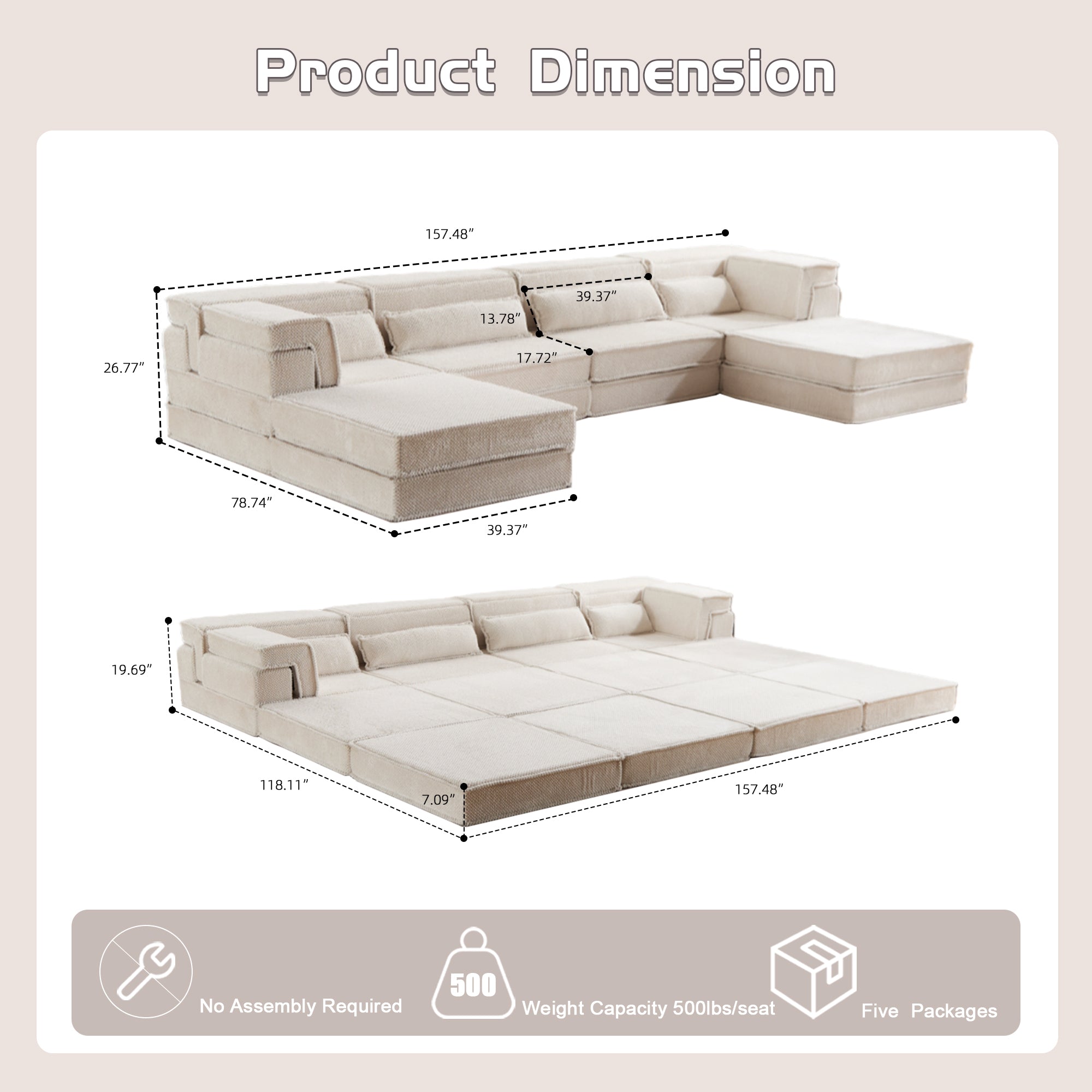 White Sectional Sofa
