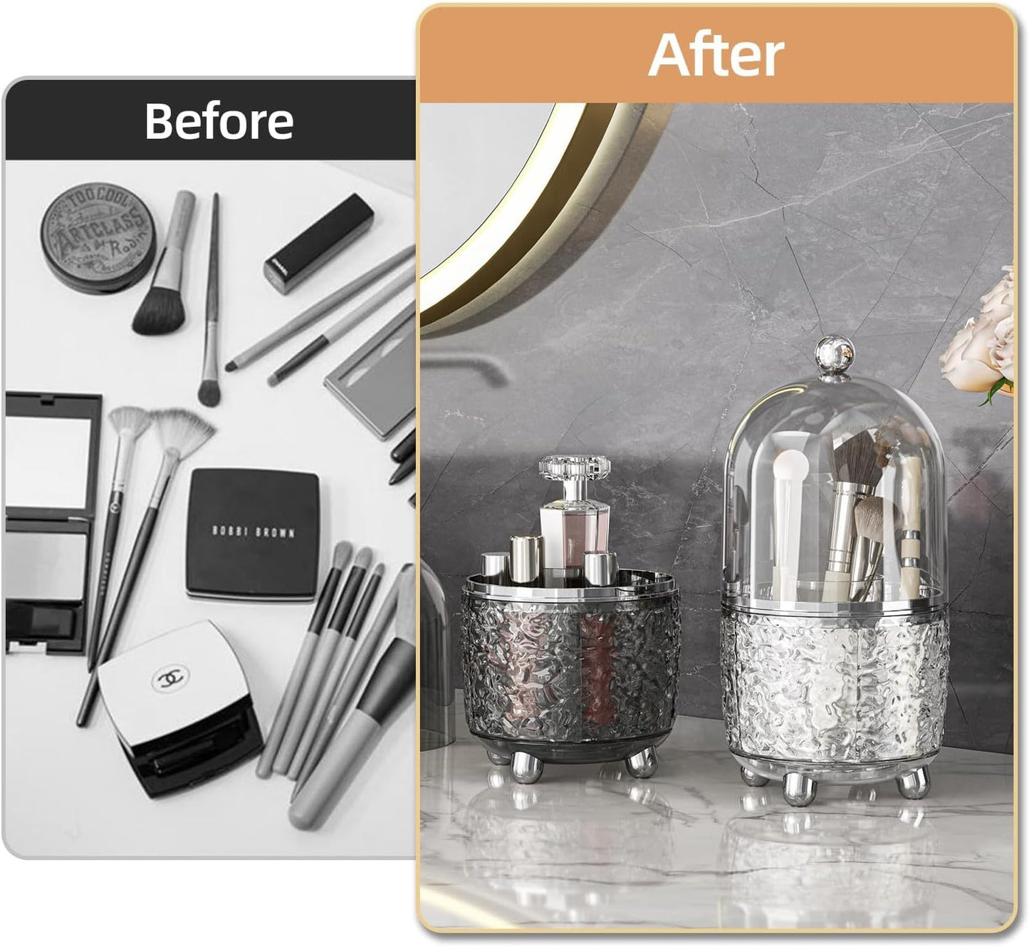 Großkapazitäts-Waschraum-Waschbecken-Make-up-Pinsel-Aufbewahrungsständer-Organizer