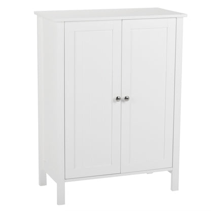 Weißes Badezimmerschrank mit Doppeltür