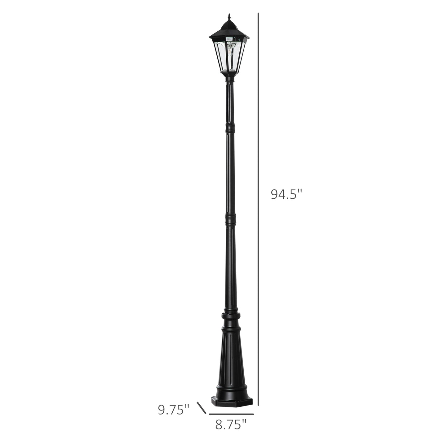 92,5" Außenlaternenpfahlleuchte